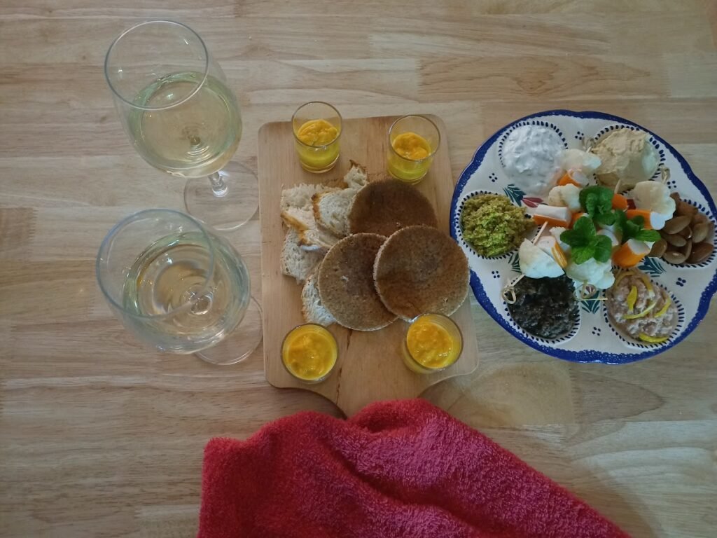 photographie illustrant un apéritif sans cholestérol