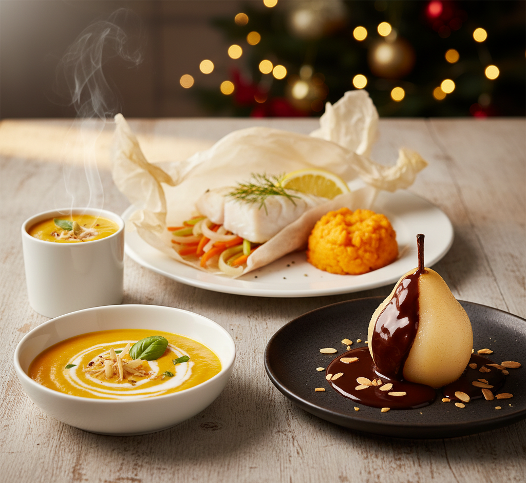 hiver menu fêtes léger