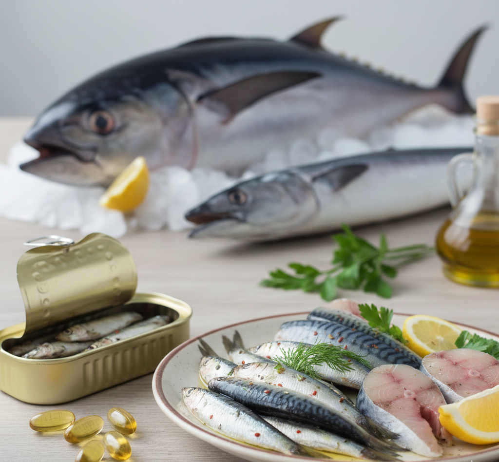 image de poissons bleus illustrant un article e blog de maryse-naturo.fr sur la nutrition